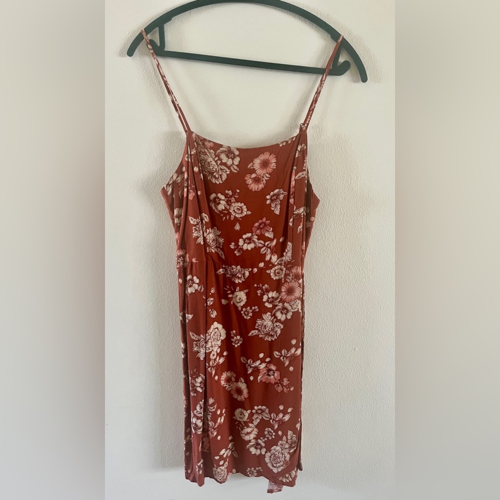 Floral Burnt Orange Dress
